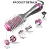 Secador de cabelo e volumizador de uma etapa, escova de ar rotativa de 1000 W, pente profissional de íon elétrico 240329