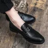 اللباس أحذية بني أعمال رجال أسود رجالي أنيقة loafer 2024 chaussure chaussure الإيطالية Homme classique zapatos hombre