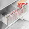 収納ボトル2/4/6PCS冷蔵庫保存ケースポータブル蓋付き透明ボックス生鮮食品容器