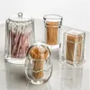 Storage Bottles 1-4PCS Acrylic Toothpick Bottle Elegant Clean Square Shape Non-toxic For Home Kitchen Gadgets Creative Portable