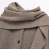 unizera 2023 Winter New Product Women's Fi and Casual 100 Pairs Scarf Short Knitted Coat Coat d9wo#