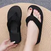 Slippers Women Outdoor Light Weight Cool Shoes Ladies Print Flat Flip-flop Black Non-slip Basic Indoor House Sandals Female