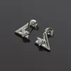 Neues Design Titanium Stahl Frauen Halskette groß und kleine V -Buchstaben ineinandergreifend Eins Diamant -Anhänger Halsketten Ohrring Designer Schmuck Lvn001