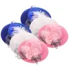 Vestuário para cães 6 PCS Hen Hat Suprimentos Compact Chicken Chapéus Pássaro Pano Portátil Decorativo Papagaio Tem