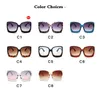 Großen Rahmen Mode Übergroßen Sonnenbrille Frauen Marke Designer Kunststoff Weibliche Gradienten Sonnenbrille gafas de sol mujer UV400