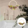 Decoratieve bloemen, imitatiehout, kralenslinger, krans, hangend ornament, deurdecoratie, hanger, bruiloftsbloem, kunststof, bloemen