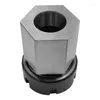 -1PCS Hard Steel Hex Collet Chuck Block Holder For Lathe Engraving Machine