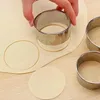 Baking Tools 5/1Pcs Round Biscuit Mold Stainless Steel Cake Fondant Cutting DIY Pastry Kitchen Gadget