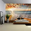 Tapestries Sky Sea Beach Tapestry Wall Art Large Pography Background Curtains Living Room Decoration