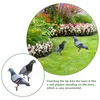 Garden Decorations 2 PCS Pigeon Decoration Accessory Yard Sign Animal Statue Lawn Stake Akryl Yards