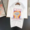 ヴィンテージハイストリートカサTシャツプラスプラスヒップホップティーハラジュクカジュアルルーズレスメンズショートスリーブトップ無料船059z＃