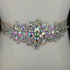 crystal Wedding Accories Beaded Satin Wedding Dr Belt Bridal Ribb Waistband S Belt in Gift box For Evening Dr Prom H7oT#