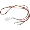 Pendants Crystal Holder Necklaces Empty Stone Adjustable Rope Necklace Cord