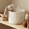 Sacs à linge bébé enfants jouet panier de rangement coton corde tissé articles divers organisateur fournitures pour la maison