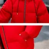 okxgnz 2022 fi女性冬の短いコートルーズワデッドジャケットパーカの学生トップ濃厚なフードダウンコットオーバーコートkw1146 z7fv＃