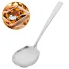 Conjuntos de vajillas Utensilios de cocina de acero inoxidable con cuchara de metal que sirven cucharadas de arroz buffet