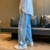 Spring New Tieb-Dye Męskie dżinsy swobodne szerokie workowate spodnie Mężczyzna Fi Smudged Korean Drape Denim Pants 87r3#