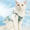 Vestuário para cães Roupas para animais de estimação Suor-absorvente Saia de gato bonito elástico verão filhote de cachorro suspender
