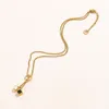 Design de luxo feminino colar gargantilha corrente 18k banhado a ouro aço inoxidável colares pingente declaração acessórios jóias casamento 2201