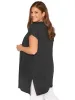 Plus Size Zomer Casual Lgline Vest Vrouwen Korte Mouw Losse Zwarte Kimo Grote Maat Elegante Open Frt Vest 7XL 8XL j82n #