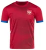 2024 Maglia da calcio Serbia 2025 Euro Cup MILIVOJEVIC MITROVIC TADIC SERGEJ 24 25 casa rossa trasferta magliette da calcio bianche kit per bambini per adulti