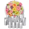 Moules de cuisson 13pcs Rose Petal Pâtisserie Buses Sac pour la décoration de gâteau Cupcake Crème Glaçage Tuyauterie Conseils Confiserie Fleur Buse