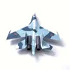 1: 100 Su-27 Flanker Diecast Metal Aircraft Model Kit Fighter Alloy Pre-Build Airplane med Display Stand for Adults Entusiasts Collections eller gåva