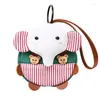 Storage Bags Creative Key Zero Wallet Bag Korean Cartoon Cute Little Money Canvas Decorative