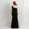 women's Chic and Elegant Evening Dr, Plus Size, Lg, Evening, Chubby Gala, Shoulder Sequin, Luxury, Wedding Party, Summer, f0iM#