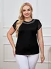 Damskie najlepsze eleganckie eleganckie top do pulchnej kobiety FI Top L3TF#