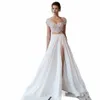 Boho Lace Chiff A Line Wedding Dr Sleevel Sweetheart Sposa Dr For Woman 2024 Luxury Pearl Ricamo Vestido De Noiva 247m #