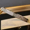 Bracelets Designer Bracelet Bangle Lover Bijoux Classic Diamond Gold Sier Couchette en acier inoxydable pour femmes Mens Man Party Gift Widding Engagement 185966