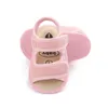 Sandali Scarpe estive per bambini Neonati maschi Ragazze Colore solido Traspirante antiscivolo Sandali con suola morbida Neonato Primi passi 240329