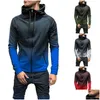 Survêtements pour hommes Automne Casual Hommes Survêtements Ensembles Mode 3Dgradient Sweatsuit Sweat-shirt Sweat-shirt Pantalon de survêtement Joggers Pantalon Costume Drop DH91K