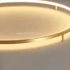 Plafoniere Anello in rame Lampada a LED Minimalista Soggiorno Sala da pranzo Apparecchi di illuminazione Camera da letto Luce Hanglamp di lusso di alta qualità