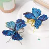 Decorative Figurines Colorful Fake Ornament Elegant Butterfly Figurine Set For Home Decor Party Decoration Exquisite Workmanship Sparkling