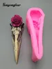 3D Rose Crow Skull Silicone Mold Resin Chocolate Candle Gips Baking T2007036773961