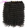 Tissages 4 paquets traitent 826 pouces de tissu de vagues profondes en vrac réels de cheveux humains Bresilien Remy Péruvien Deep Curly Extension en gros