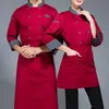 unisex donna uomo doppiopetto cappotto da cuoco Ctrast colore colletto alla coreana manica lunga giacca da cuoco ristorante cucina dell'hotel uniforme 17mo #