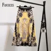 High Waist Pleated Harajuku null Skirts faldas Summer European Flower Printed Long for Women MidCalf Skirt Faldas Larga 240327