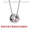 Designer Bulgarie jewelry Baojia 925 Silver Cnc High Edition Little Red Charity Small Spring Necklace Plated 18k Female Collar Chain Small Man Waist