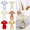 Vasen, hydroponische Blumenflasche, Glas, transparent, Kürbis, Pilz, Heimdekoration