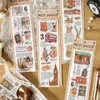 Envoltório de presente viajando café vintage adesivos para scrapbooking lixo diário decorativo artesanato suprimentos papelaria artes estéticas adesivo