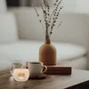 Świecane uchwyty drewniane uchwyt w kształcie serca zwężające się świece okrągłe unikalne stojaki Tealight Bride Dekoracja