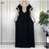 Vêtements ethniques Dubaï pour femmes Lâche Casual Musulman Abayas Femme Robe à manches courtes 2024 Islam africain Robes traditionnelles avec ceinture