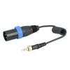 Ciotole Saramonic Tipo di bloccaggio da 3,5 mm a TRS XLR maschio Uscita microfono Cavo audio universale per ricevitori wireless