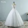 Abiti sexy urbani ZJ9076 Abito da ballo senza spalline Bianco Avorio Tulle Perle Abito da sposa per matrimonio 2023 Matrimonio Realizzato dal cliente yq240329