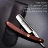 Rasoirs électriques S45C rasoir droit en acier au carbone salon de coiffure rasoirs à manche en bois de santal pour couteau de rasage masculin rasoir de sécurité pour hommes rasoirs G1120 240329