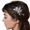 rhineste nupcial grampo de cabelo headbands acessórios jóias cor azul cristal artesanal tiara casamento pente de cabelo f12s #