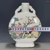 Vasi Collezione Antica In Porcellana Realizzata Da Jurentang Con Fiori Rosa E Uccelli Che Reggono La Luna Piccole Bottiglie Di Apprezzamento A Casa